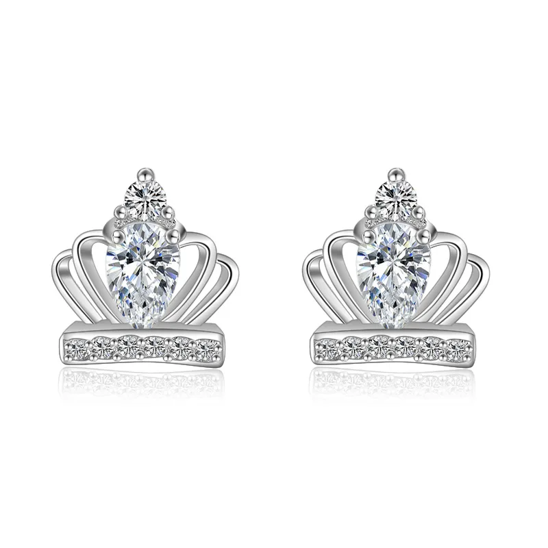 New 2017 Hot Sell Fashion Shiny Zircon Crown Design 925 Sterling Silver Stud Earrings for Women Jewelry Christmas Gift Wholesale
New 2017 Hot Sell Fashion Shiny Zircon Crown Design 925 Sterling Silver Stud Earrings for Women Jewelry Christmas Gift Wholesale