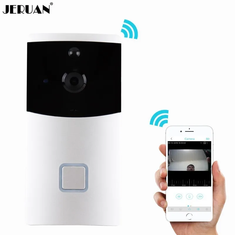 JERUAN 720P HD Wireless video Door phone Smart WiFi Camera Video Doorbell Security Camera with PIR Motion Detection Night Vision
JERUAN 720P HD Wireless video Door phone Smart WiFi Camera Video Doorbell Security Camera with PIR Motion Detection Night Vision