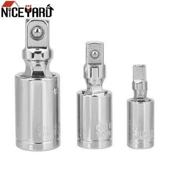 NICEYARD 360 Degree Rotary Head Extension Bar 1/4" 3/8" 1/2" Universal Joint Set Socket Adapter Durable Ratchet Wrench
NICEYARD 360 Degree Rotary Head Extension Bar 1/4" 3/8" 1/2" Universal Joint Set Socket Adapter Durable Ratchet Wrench
