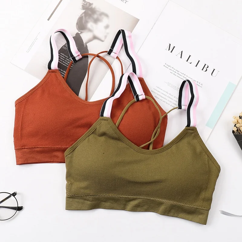 Female Cropped Bra Backless Underwear 2019 Women Fitness Bras Tops Padded Tube Tops
Female Cropped Bra Backless Underwear 2019 Women Fitness Bras Tops Padded Tube Tops