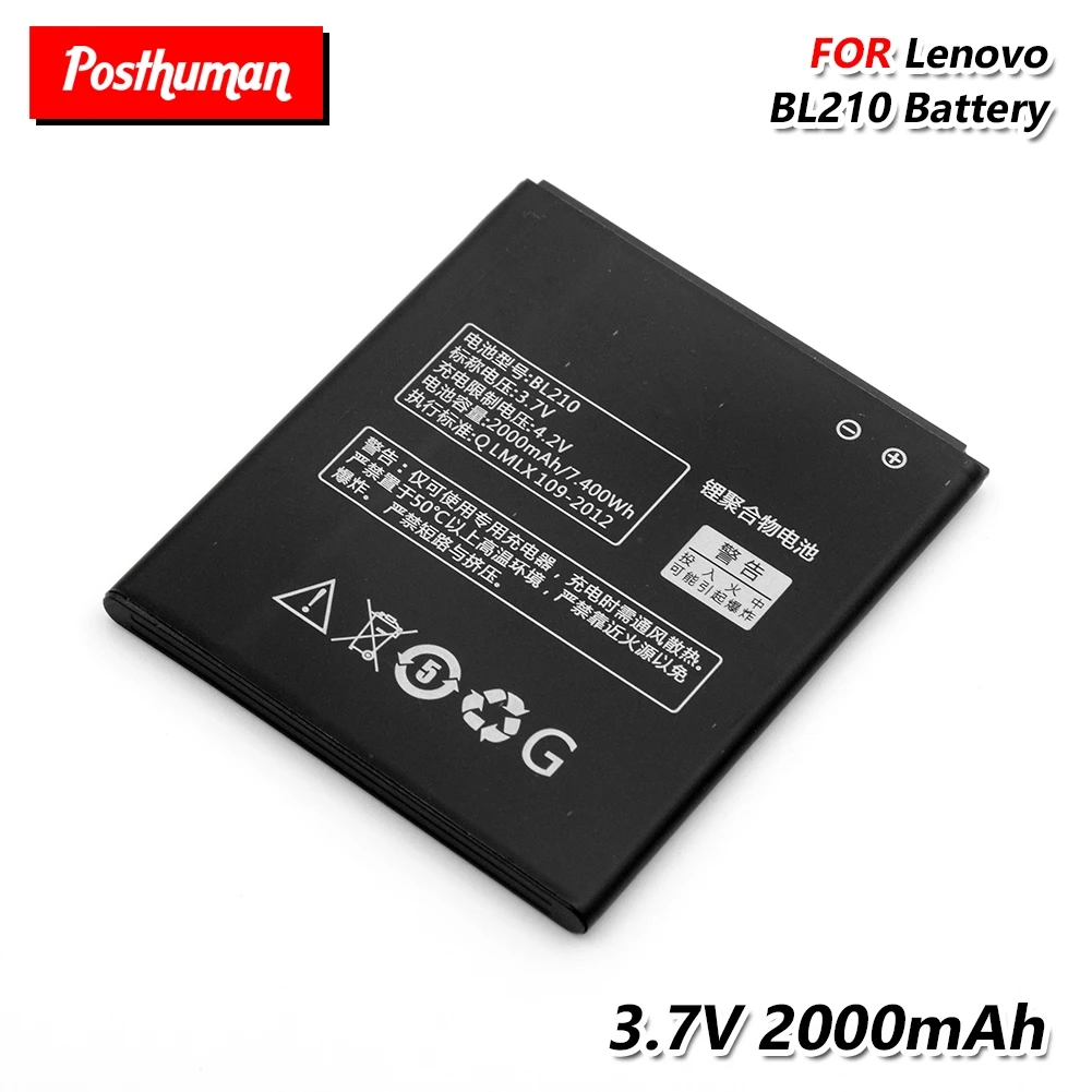 3.7V 2000mAh BL210 Battery Rechargeable Lithium Li-Po For Lenovo S820E S820 S658T A536 A770E A766 A828T S650 S658T A606 A750E
3.7V 2000mAh BL210 Battery Rechargeable Lithium Li-Po For Lenovo S820E S820 S658T A536 A770E A766 A828T S650 S658T A606 A750E