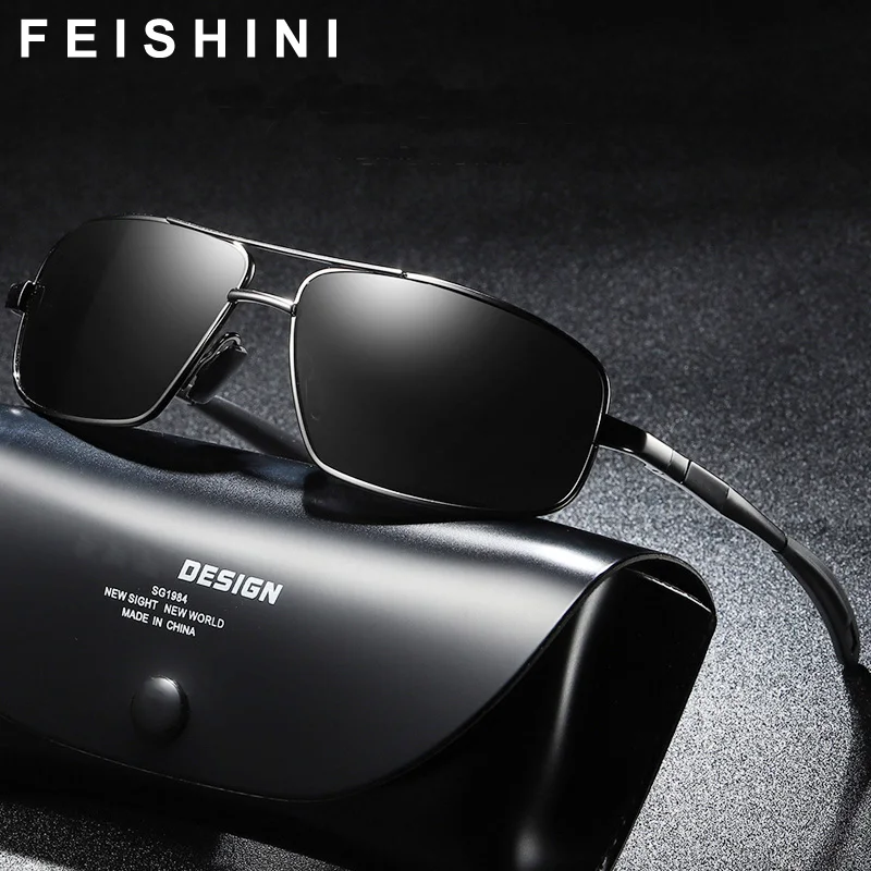 FEISHINI Brand New Men's Sunglasses Polarized Rectangle Vintage Yellow Glasses Eyewear Accessories Men Oculos De Sol Masculino
FEISHINI Brand New Men's Sunglasses Polarized Rectangle Vintage Yellow Glasses Eyewear Accessories Men Oculos De Sol Masculino