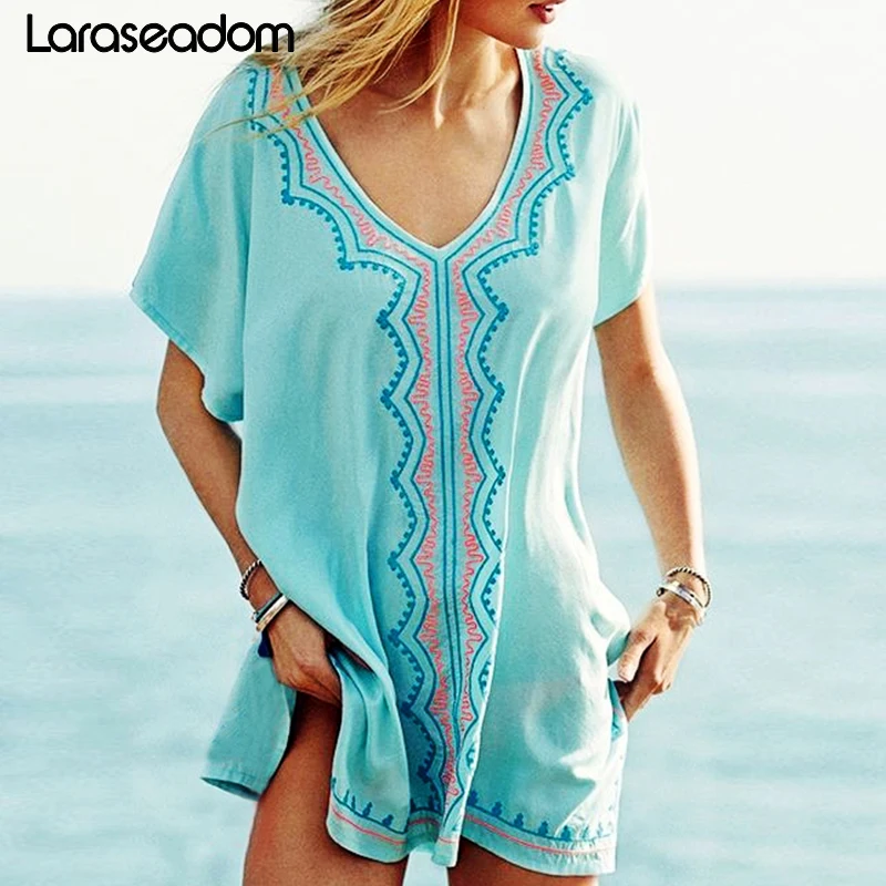 Embroidery Cotton Beach Cover up Saida de Praia Swimsuit Women Bikini cover up Tunics for Beach Pareo Sarong Beachwear#N135
Embroidery Cotton Beach Cover up Saida de Praia Swimsuit Women Bikini cover up Tunics for Beach Pareo Sarong Beachwear#N135