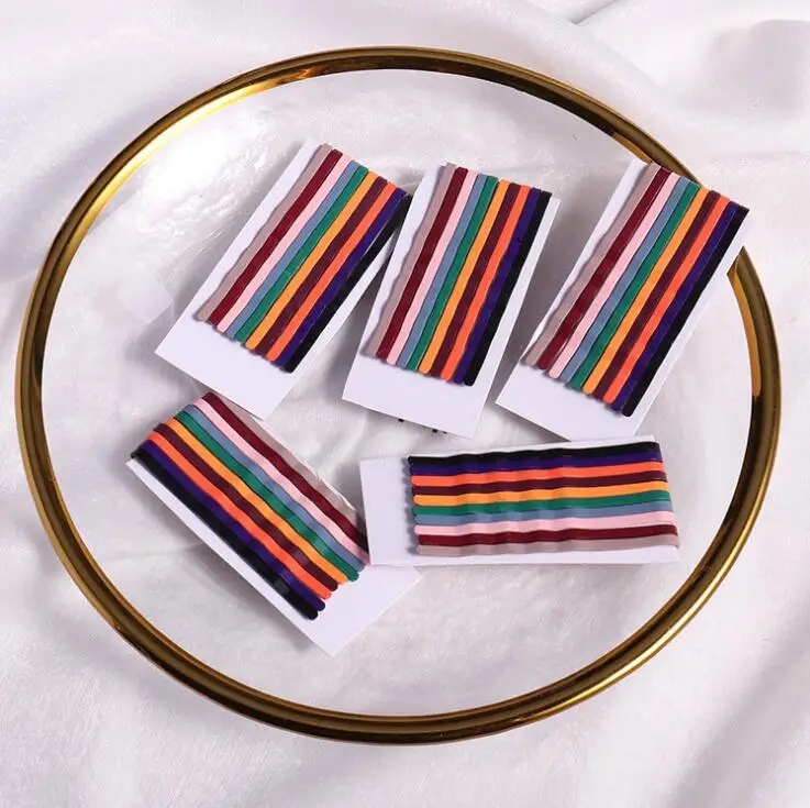 50pcs Korean version of the paint autumn and winter color rainbow color word clip 5.5cm version of the high-end hairpin
50pcs Korean version of the paint autumn and winter color rainbow color word clip 5.5cm version of the high-end hairpin