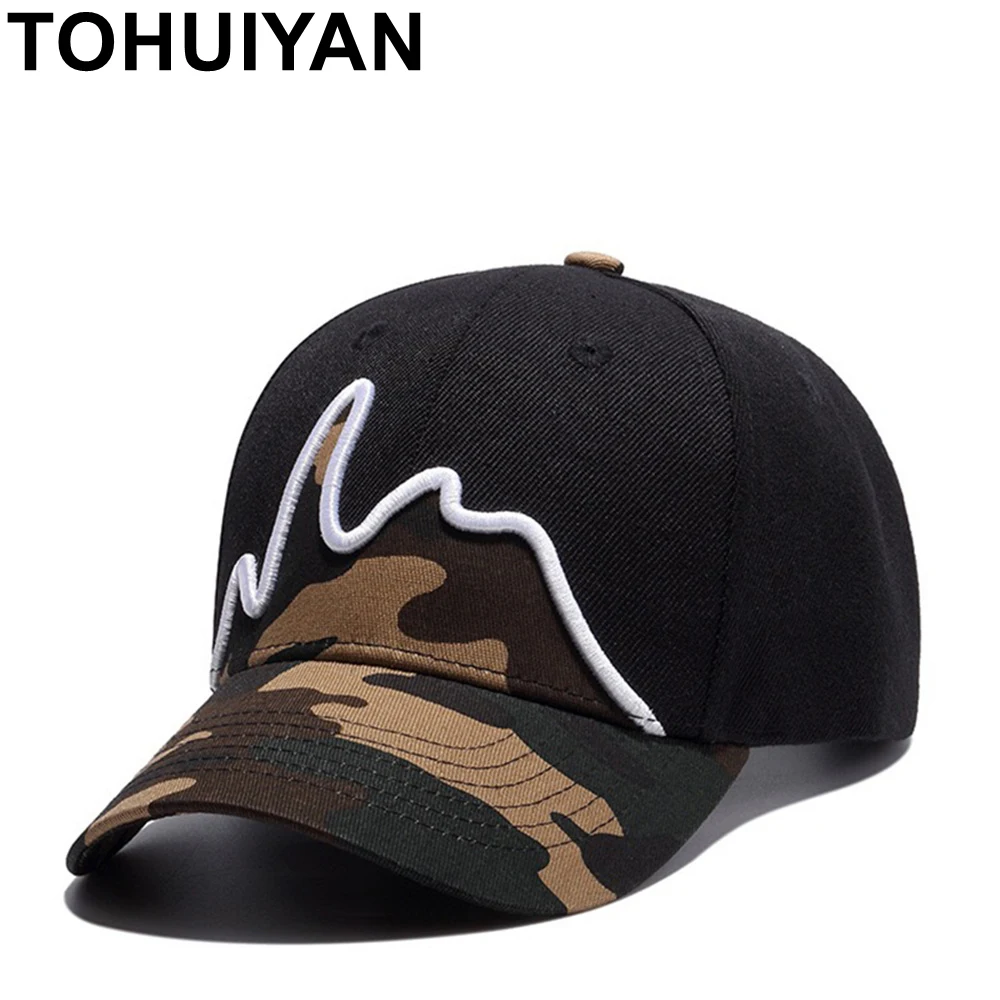 TOHUIYAN Mens Camo Baseball Cap Fall Winter Casquette Golf Hat Curved Bill Chapeau Snapback Caps Casual Adjustable Bone Sun Hats
TOHUIYAN Mens Camo Baseball Cap Fall Winter Casquette Golf Hat Curved Bill Chapeau Snapback Caps Casual Adjustable Bone Sun Hats