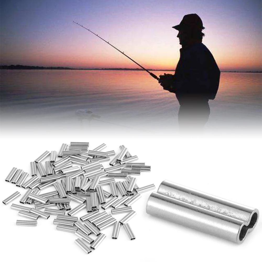 100PCS Portable Oval Silver Double Copper Swivel Tube Line Crimping Sleeves Tube Connector Outdoor Fishing Wire Tube Accessories
100PCS Portable Oval Silver Double Copper Swivel Tube Line Crimping Sleeves Tube Connector Outdoor Fishing Wire Tube Accessories