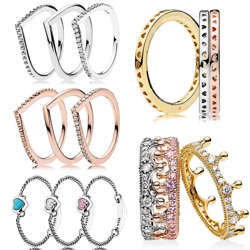 2018 925 Sterling Silver Original Wish Enchanted Crown Signature Spirited Hearts Pandora Ring For Women Bead Charm DIY Jewelry
2018 925 Sterling Silver Original Wish Enchanted Crown Signature Spirited Hearts Pandora Ring For Women Bead Charm DIY Jewelry