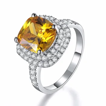 Halo Style 3Ct Yellow Cushion Cut Synthetic Diamonds Ring 925 Sterling Silver Ring White Gold Color Engagement Jewelry
Halo Style 3Ct Yellow Cushion Cut Synthetic Diamonds Ring 925 Sterling Silver Ring White Gold Color Engagement Jewelry