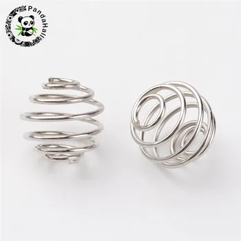 9mm Iron Spiral Bead Cages for Necklace Pendant Jewely Making hole: 3mm About 1650pcs/500g
9mm Iron Spiral Bead Cages for Necklace Pendant Jewely Making hole: 3mm About 1650pcs/500g