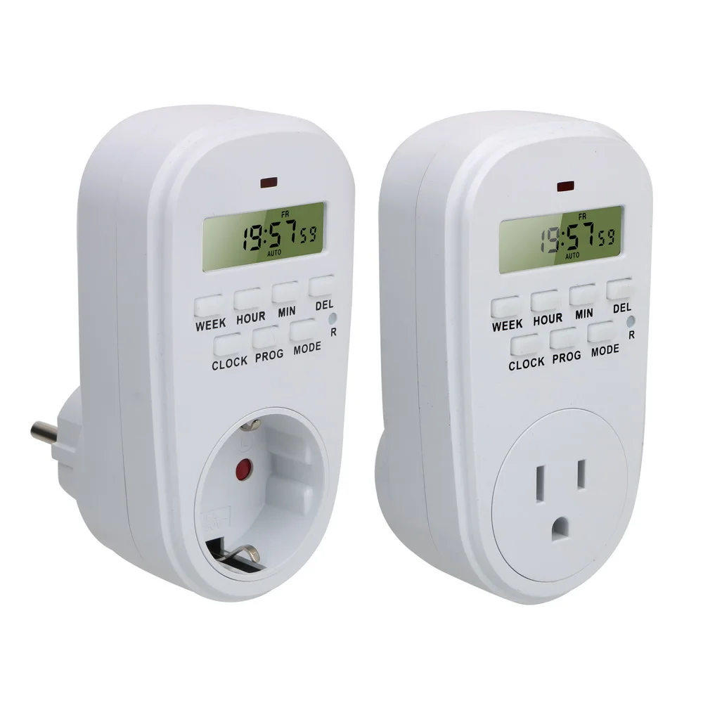 DIYWORK Smart Power Socket Switch Energy Saving On/ Off Time Digital Timer EU /US Plug Adjustable Programmable Setting Clock
DIYWORK Smart Power Socket Switch Energy Saving On/ Off Time Digital Timer EU /US Plug Adjustable Programmable Setting Clock