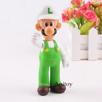 Super Mario Bros Wii Mario Figures Luigi Action Figure With White Hat PVC Party Decoration Toy for Kids Gift 13cm
Super Mario Bros Wii Mario Figures Luigi Action Figure With White Hat PVC Party Decoration Toy for Kids Gift 13cm