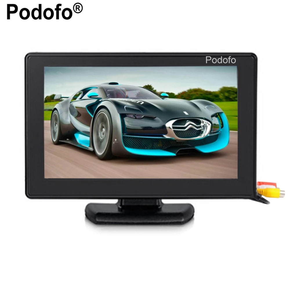 Podofo 4.3" Color TFT LCD High Resolution 2-Channel Video Input Display Monitor Screen For DVD VCD Security Monitor
Podofo 4.3" Color TFT LCD High Resolution 2-Channel Video Input Display Monitor Screen For DVD VCD Security Monitor