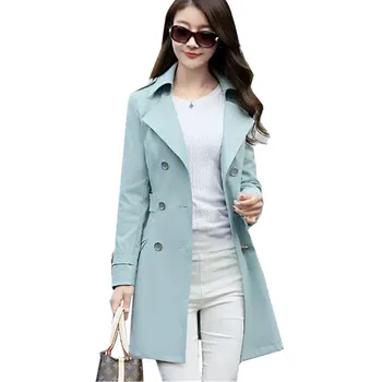 Fashion Womens windbreakers 2020 Spring Autumn New Double Breasted Slim Long Trench Coat for Women Plus Size Casual Ladies coats
Fashion Womens windbreakers 2020 Spring Autumn New Double Breasted Slim Long Trench Coat for Women Plus Size Casual Ladies coats