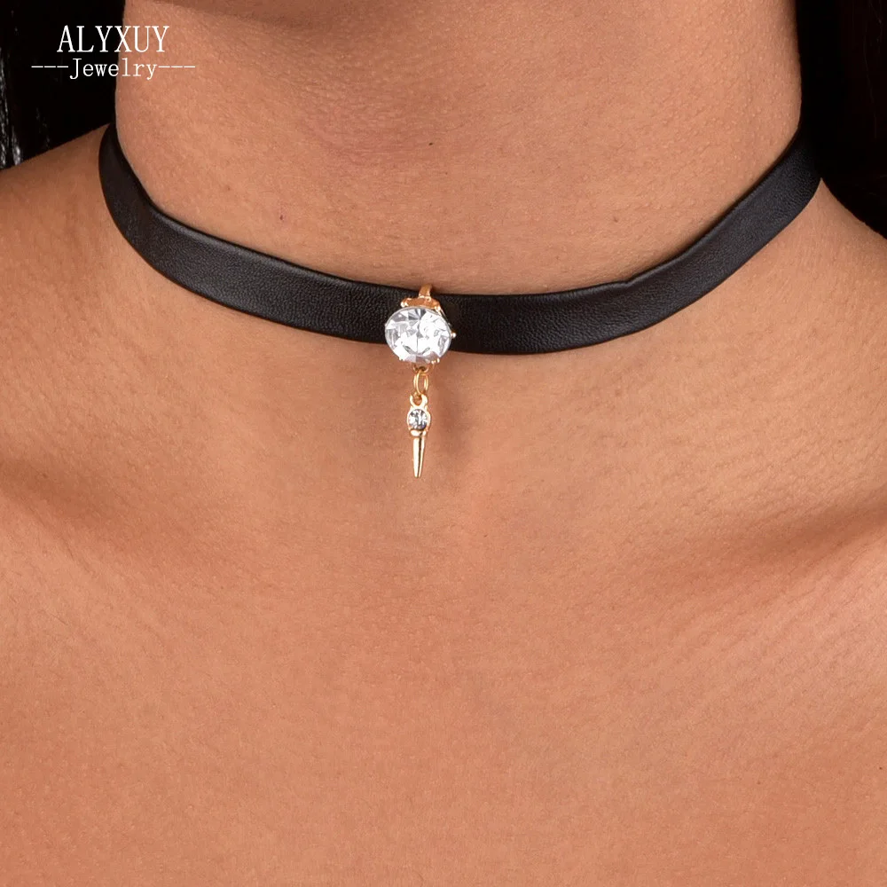 New fashion jewelry crystal with leather choker necklace mix color gift for women girl N1801
New fashion jewelry crystal with leather choker necklace mix color gift for women girl N1801