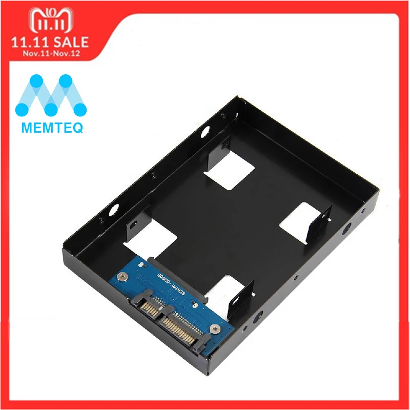 MEMTEQ 2.5 Inch SATA HDD/SSD to 3.5Inch SATA Hard Drive Adapter Converter Holder Bracket For PC Computer
MEMTEQ 2.5 Inch SATA HDD/SSD to 3.5Inch SATA Hard Drive Adapter Converter Holder Bracket For PC Computer