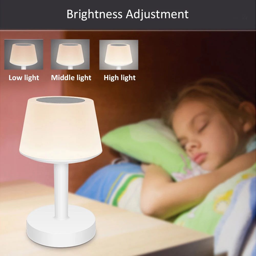 Night Light Lamp Portable Wireless Bedroom Music Speaker Smart Touchable Light Colorful LED Night Sound Bedside Table Light
Night Light Lamp Portable Wireless Bedroom Music Speaker Smart Touchable Light Colorful LED Night Sound Bedside Table Light