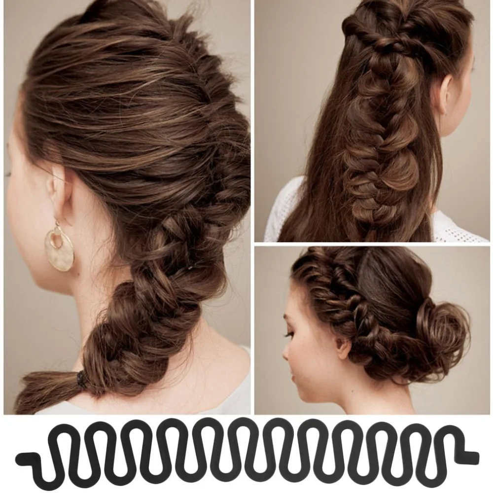 Braider Hair Braiding Tool Roller With Magic Hair Centipede Wavy