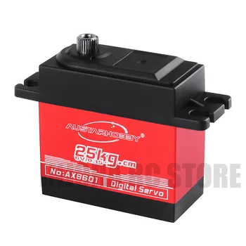 1Pcs AX8601 RC Servo 25KG Large Torque Digital for 1/10 Scale RC Model RC Crawler Car RC Boat Helicopter
1Pcs AX8601 RC Servo 25KG Large Torque Digital for 1/10 Scale RC Model RC Crawler Car RC Boat Helicopter