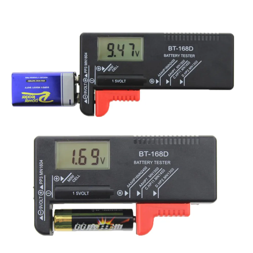 General Battery BT - 168D Battery Capacity Tester Battery Tester for testing all 9V,1,2,5,7,button batteries,drop shopping
General Battery BT - 168D Battery Capacity Tester Battery Tester for testing all 9V,1,2,5,7,button batteries,drop shopping