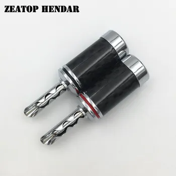 4Pcs High Quality HIFI Silver Plated Carbon Fiber Speaker Cable BFA Banana Male Amplifier Terminal Jack Plug Audio Connector
4Pcs High Quality HIFI Silver Plated Carbon Fiber Speaker Cable BFA Banana Male Amplifier Terminal Jack Plug Audio Connector