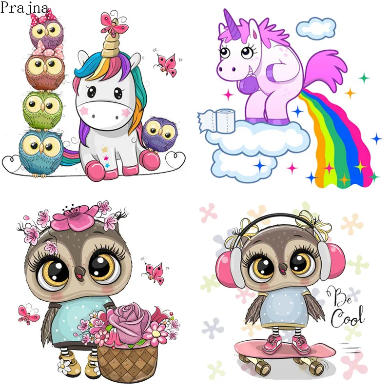Prajna Iron Vinyl Heat Transfer Patches For Clothes DIY Iron On Transfer Owl Unicorn Patch Stickers Stripes Applique On Clothes
Prajna Iron Vinyl Heat Transfer Patches For Clothes DIY Iron On Transfer Owl Unicorn Patch Stickers Stripes Applique On Clothes