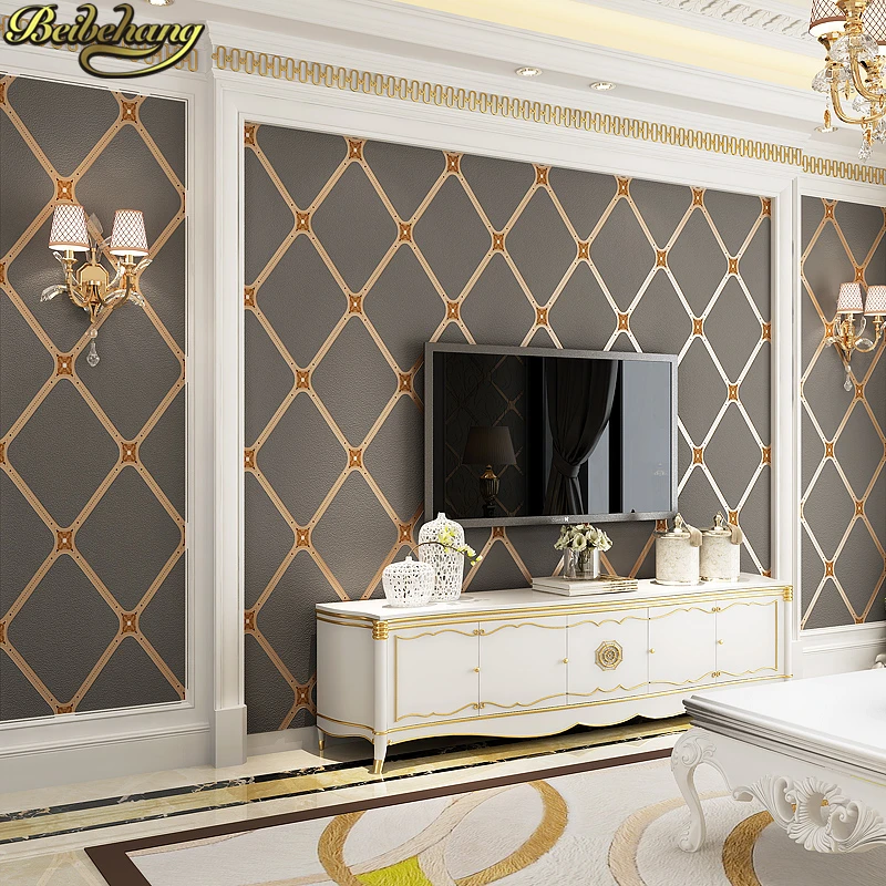 

beibehang KTV bar papel de parede 3D Waterproof Wall Papers Home Decor Diamond-shaped lattice marble Wallpaper For Walls mural