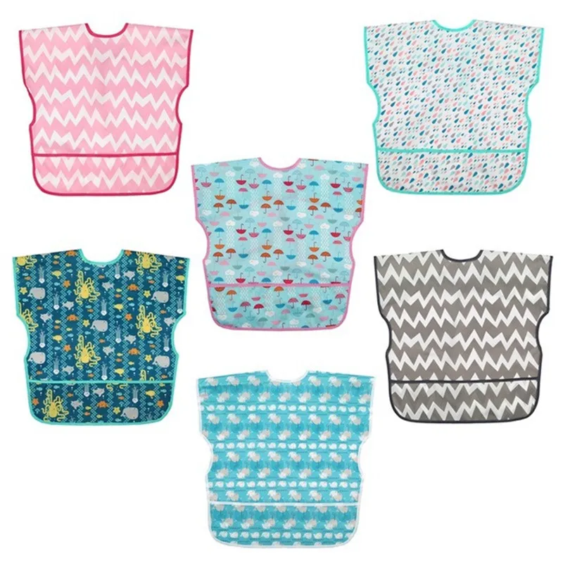 Baby Bibs Short Sleeve Toddler Bib 1-4 Years Waterproof Washable Baby Cartoon Feeding Burp Cloth Children Apron Feeding Accessi
Baby Bibs Short Sleeve Toddler Bib 1-4 Years Waterproof Washable Baby Cartoon Feeding Burp Cloth Children Apron Feeding Accessi
