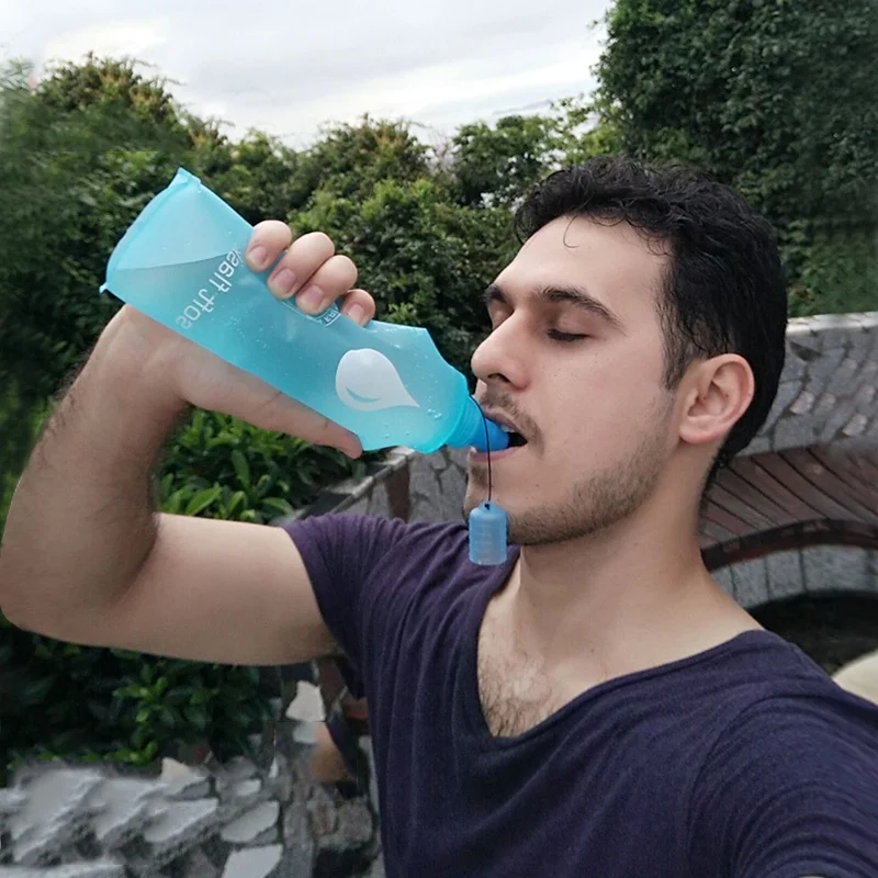 150/250/500 ML Portable TPU Folding Water Bag Sport Camping Outdoor Cup Water Bags Drinkware With Straw Kettle Travel Bottles 7
150/250/500 ML Portable TPU Folding Water Bag Sport Camping Outdoor Cup Water Bags Drinkware With Straw Kettle Travel Bottles 7