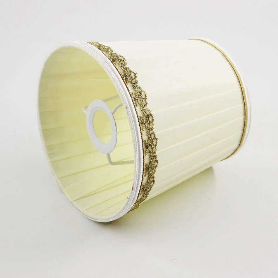 DIA 15.5cm/ 6.10 Inch Cream Color Pleated Cloth Fabric Lampshades, Luxury Lamp Shades for Lighting, E14(Hole 3cm)
DIA 15.5cm/ 6.10 Inch Cream Color Pleated Cloth Fabric Lampshades, Luxury Lamp Shades for Lighting, E14(Hole 3cm)