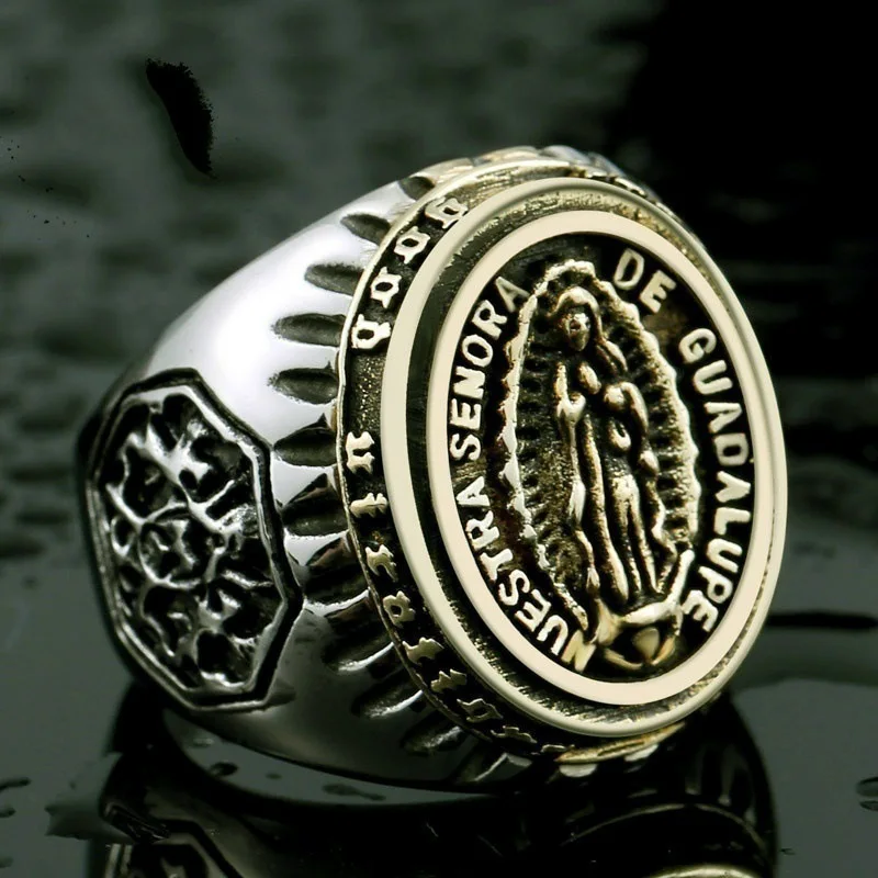 Punk Religious Mother of Jesus Virgin Mary Ring For Man Judaism and Christianity Religion Catholic Lucky Jewelry Dropshipping
Punk Religious Mother of Jesus Virgin Mary Ring For Man Judaism and Christianity Religion Catholic Lucky Jewelry Dropshipping