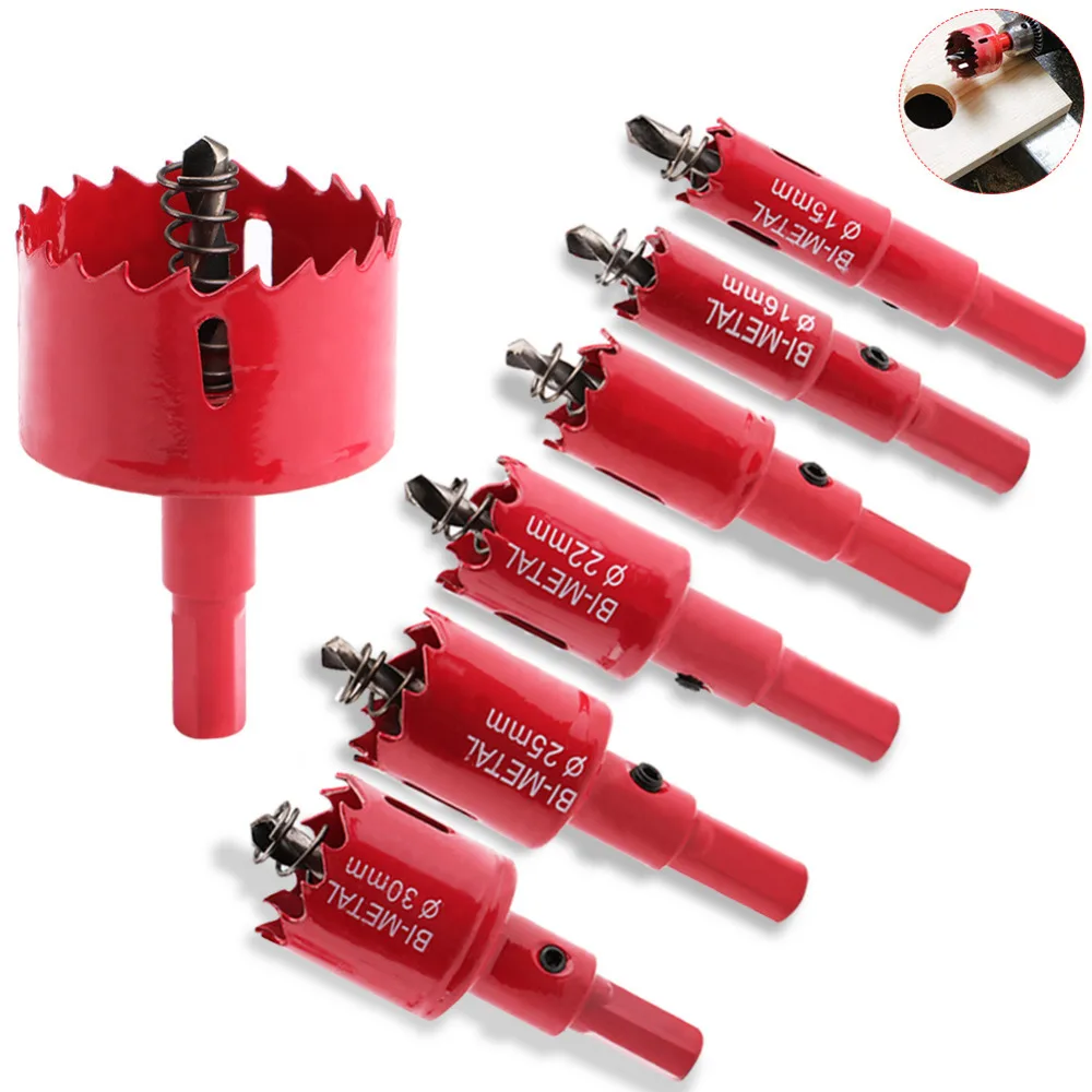 15/16/20/22/25/30/50mm HSS Hole Saw Drill Bit Electric Drill Plastic Metal Hole Grooving Drill Saw Carpenter Woodworking Tools
15/16/20/22/25/30/50mm HSS Hole Saw Drill Bit Electric Drill Plastic Metal Hole Grooving Drill Saw Carpenter Woodworking Tools
