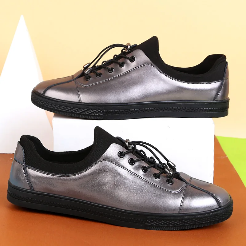New Hot sale fashion male casual shoes all Black Men's Genuine leather casual Sneakers fashion Black flats shoes C4
New Hot sale fashion male casual shoes all Black Men's Genuine leather casual Sneakers fashion Black flats shoes C4