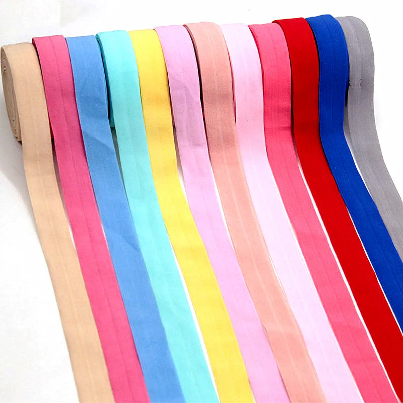 10 Meters 20mm Elastic Rubber Band Fold Over For Underwear Bra Soft Trim Sewing