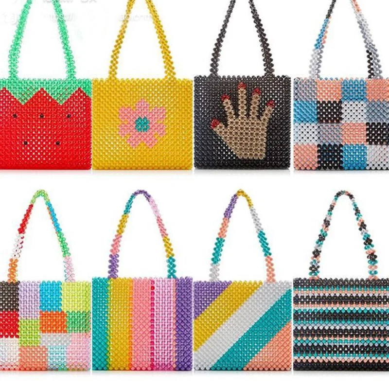 Ins Popular Bead Bag Rainbow Hand-woven Pearl Celebrity Handbag Europe United States Unique Design Colourful Ladies Party Bag
Ins Popular Bead Bag Rainbow Hand-woven Pearl Celebrity Handbag Europe United States Unique Design Colourful Ladies Party Bag