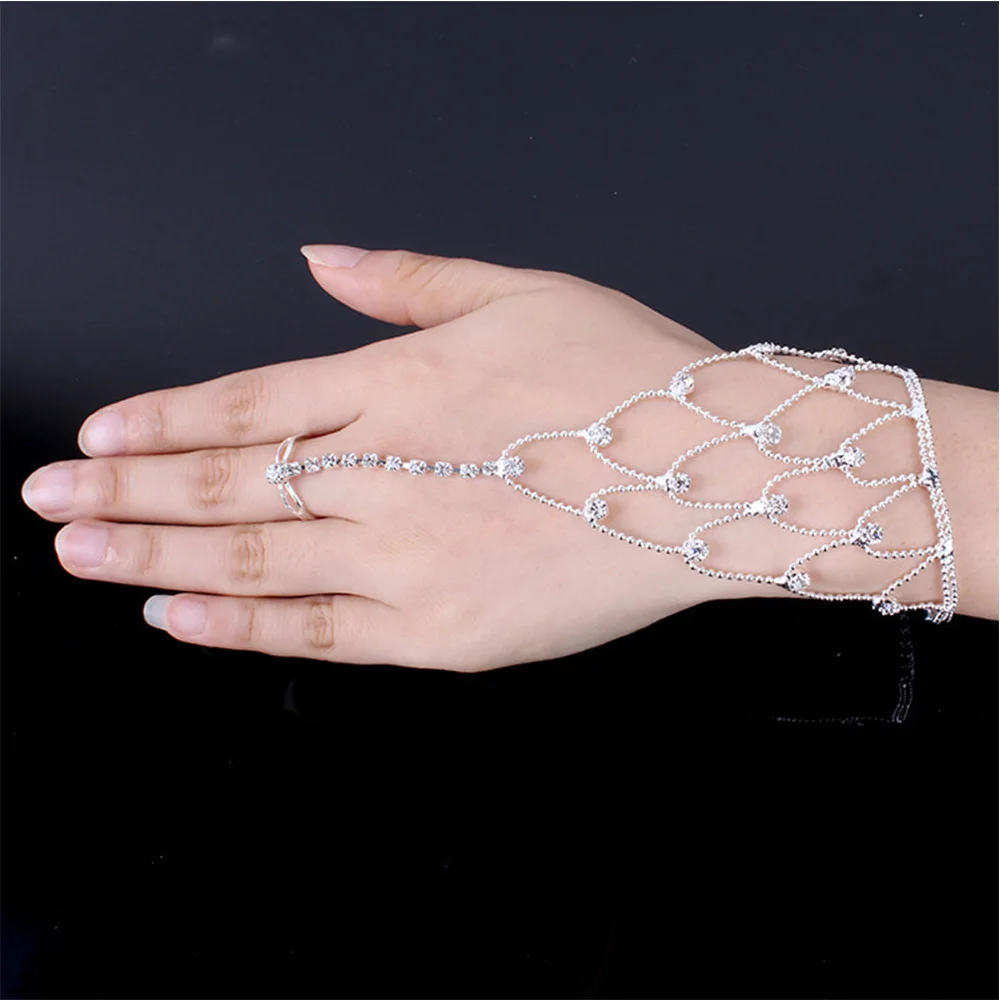 MQUPIN Charming Crystal Bangles Sexy Women Girl Rhinestone Bracelet Wrist link to Finger Femme Jewelry Fashion Accessory
MQUPIN Charming Crystal Bangles Sexy Women Girl Rhinestone Bracelet Wrist link to Finger Femme Jewelry Fashion Accessory