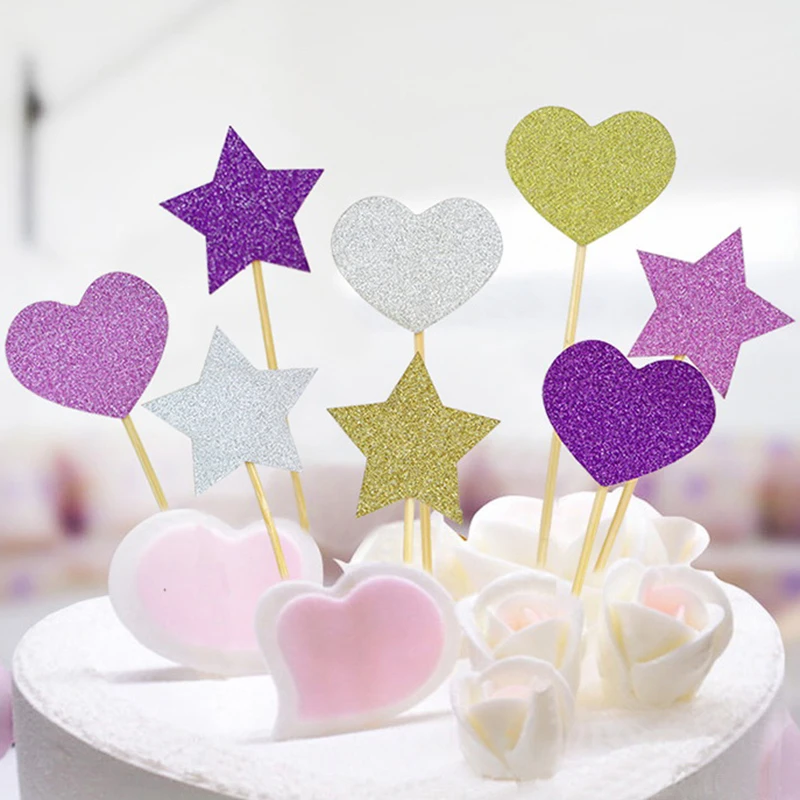 Best Sale 10pcs/bag 2.8cm Happy Birthday Party Heart star Five pointed Cake Creams Decoration Wedding Party
Best Sale 10pcs/bag 2.8cm Happy Birthday Party Heart star Five pointed Cake Creams Decoration Wedding Party