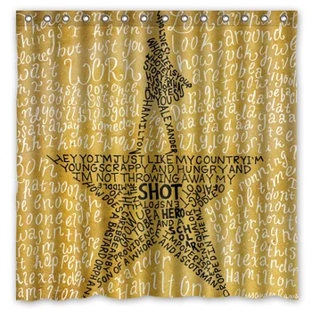 72"x72" Waterproof Shower Curtain Bathroom Curtain Hamilton Broadway Musical Eco-Friendly Bath Curtains Welcome Custom
72"x72" Waterproof Shower Curtain Bathroom Curtain Hamilton Broadway Musical Eco-Friendly Bath Curtains Welcome Custom