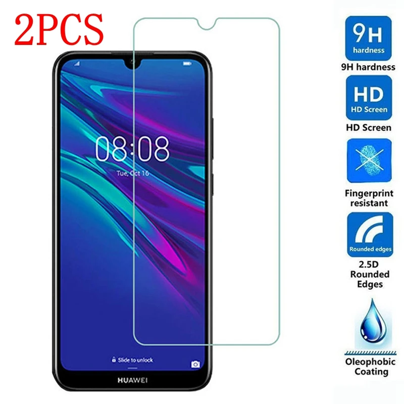 Закаленное стекло для Huawei Y6 2019 MRD-LX1 MRD-LX1F 2 шт. | Мобильные телефоны и аксессуары
