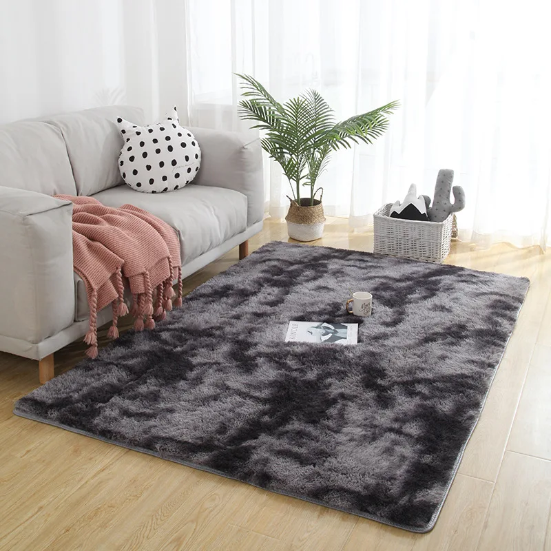 High quality Thick plush variegated carpet Nordic style sofa bedside blanket long hair tie-dye rug living room bedroom mat
High quality Thick plush variegated carpet Nordic style sofa bedside blanket long hair tie-dye rug living room bedroom mat