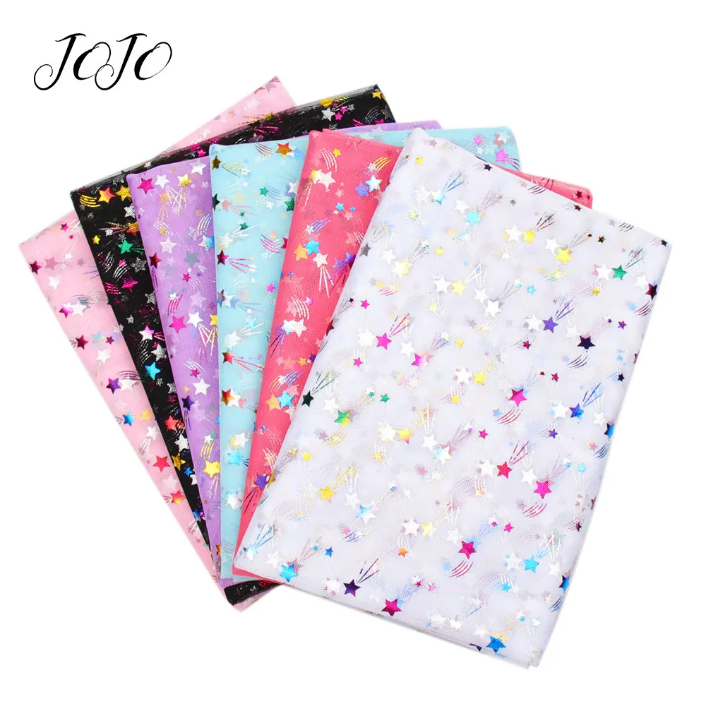 JOJO BOWS 93*150cm Cloth Fabric For Craft Meteor Printed Mesh Gauze For Needlework Garment Sewing Home Textile Party Decoration
JOJO BOWS 93*150cm Cloth Fabric For Craft Meteor Printed Mesh Gauze For Needlework Garment Sewing Home Textile Party Decoration