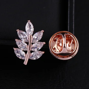 Fashion crystal leaf pin Brooch for men CZ collar brooch Korean high-grade shirt clothing ornament
Fashion crystal leaf pin Brooch for men CZ collar brooch Korean high-grade shirt clothing ornament