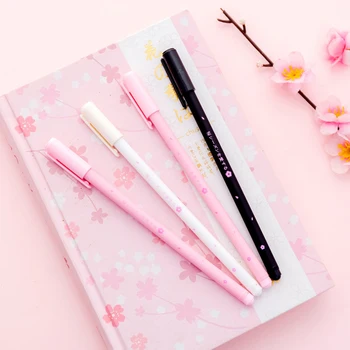 Pink cherry blossom petal gel pen kawaii stationery pens canetas material escolar office office school supplies papelaria
Pink cherry blossom petal gel pen kawaii stationery pens canetas material escolar office office school supplies papelaria