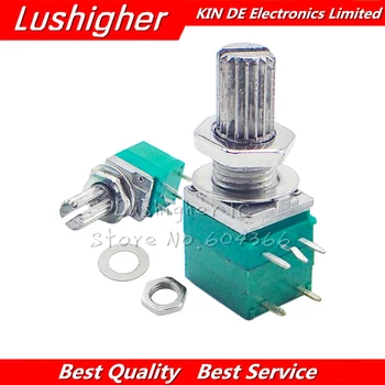 5pcs RV097NS 20K 5pin Shaft 15mm Single Linked Potentiometer B20K With A Switch Audio Power Amplifier Sealing Potentiometer
5pcs RV097NS 20K 5pin Shaft 15mm Single Linked Potentiometer B20K With A Switch Audio Power Amplifier Sealing Potentiometer