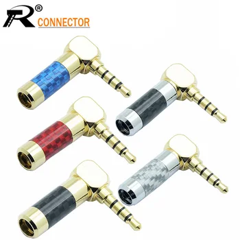 10pcs/lot Right Angle 3.5mm 4 Poles Male Plug Carbon Fiber Jack 3.5mm Plug Soldering Headphone Wire Connector for 6MM Cable
10pcs/lot Right Angle 3.5mm 4 Poles Male Plug Carbon Fiber Jack 3.5mm Plug Soldering Headphone Wire Connector for 6MM Cable
