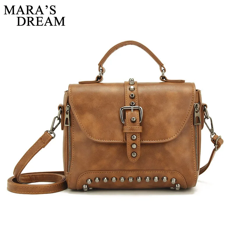Mara's Dream 2018 PU Rivet Bag Women Leather Handbags Vintage Shoulder Bag Big Totes Motorcycle Women Messenger Bags Sac A Main
Mara's Dream 2018 PU Rivet Bag Women Leather Handbags Vintage Shoulder Bag Big Totes Motorcycle Women Messenger Bags Sac A Main