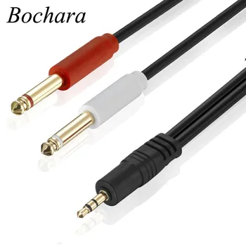 Bochara Gold Plated 3.5mm Stereo Male to Dual 1/4'' 6.35mm Mono Male Audio Cable Shielded For Amplifier Mixer 1m 1.8m 3m 5m 
Bochara Gold Plated 3.5mm Stereo Male to Dual 1/4'' 6.35mm Mono Male Audio Cable Shielded For Amplifier Mixer 1m 1.8m 3m 5m
