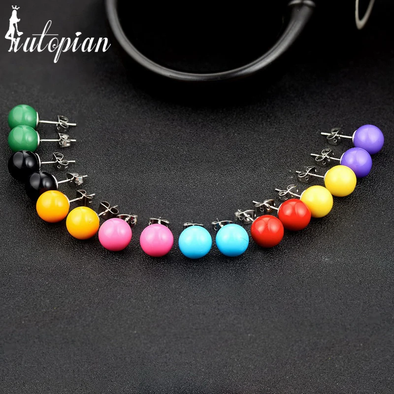 Iutopian Clearance Low Price Ball Stud Earrings Brincos Anti Allergy 8 colors WHOSALE # CJ041
Iutopian Clearance Low Price Ball Stud Earrings Brincos Anti Allergy 8 colors WHOSALE # CJ041
