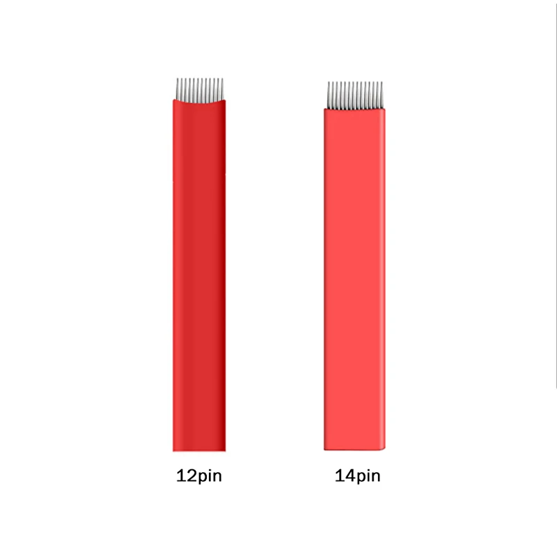 50 Stks/partij Rood 0.25 12/14 Pin Platte Shading Microblading Tattoo Naalden Permanente Make Handmatige Wenkbrauw Blade Microbl
50 Stks/partij Rood 0.25 12/14 Pin Platte Shading Microblading Tattoo Naalden Permanente Make Handmatige Wenkbrauw Blade Microbl