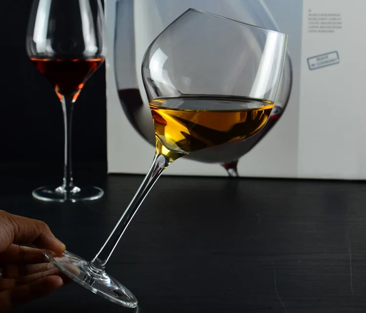 Бокал для вина домино черные бокалы оригинальные без свинца со скошенными