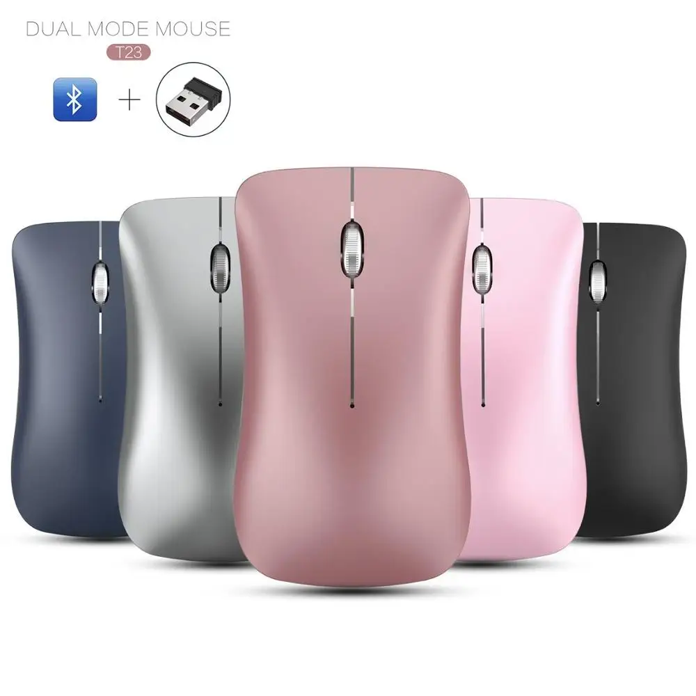 ZERODATE HXSJ T23 Slim Rechargeable Bluetooth Wireless/2.4G Dual-Mode Portable Notebook Desktop Mouse For Home and Office
ZERODATE HXSJ T23 Slim Rechargeable Bluetooth Wireless/2.4G Dual-Mode Portable Notebook Desktop Mouse For Home and Office